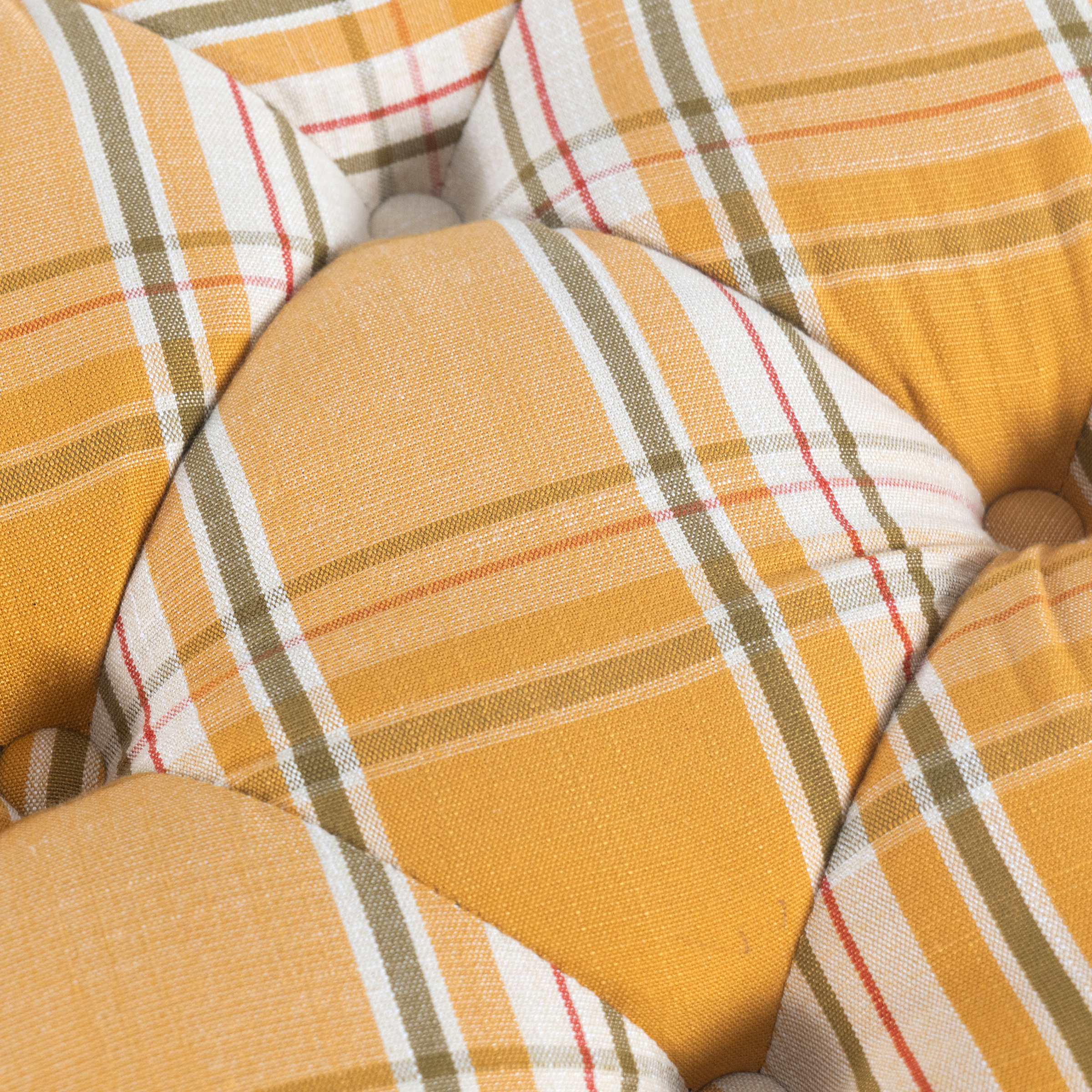 Heritage Check Tufted Ottoman