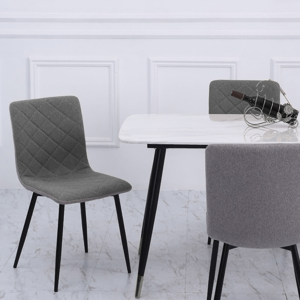 Set of 4 Modern Urban Style Armless Dining Chairs