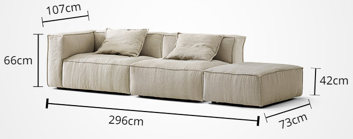 Customized Comfort Elegant Modular 3-Seater Sofa