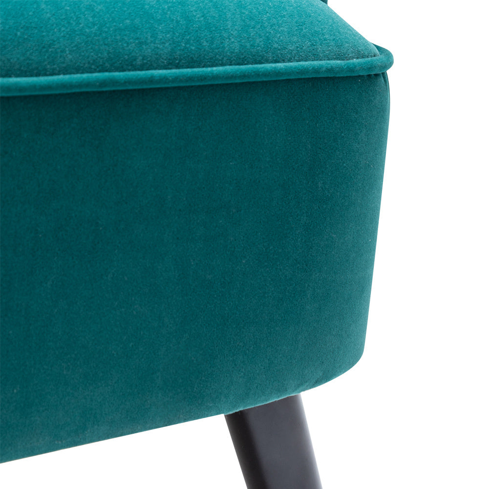 Comfy Velvet Upholstered Armchair