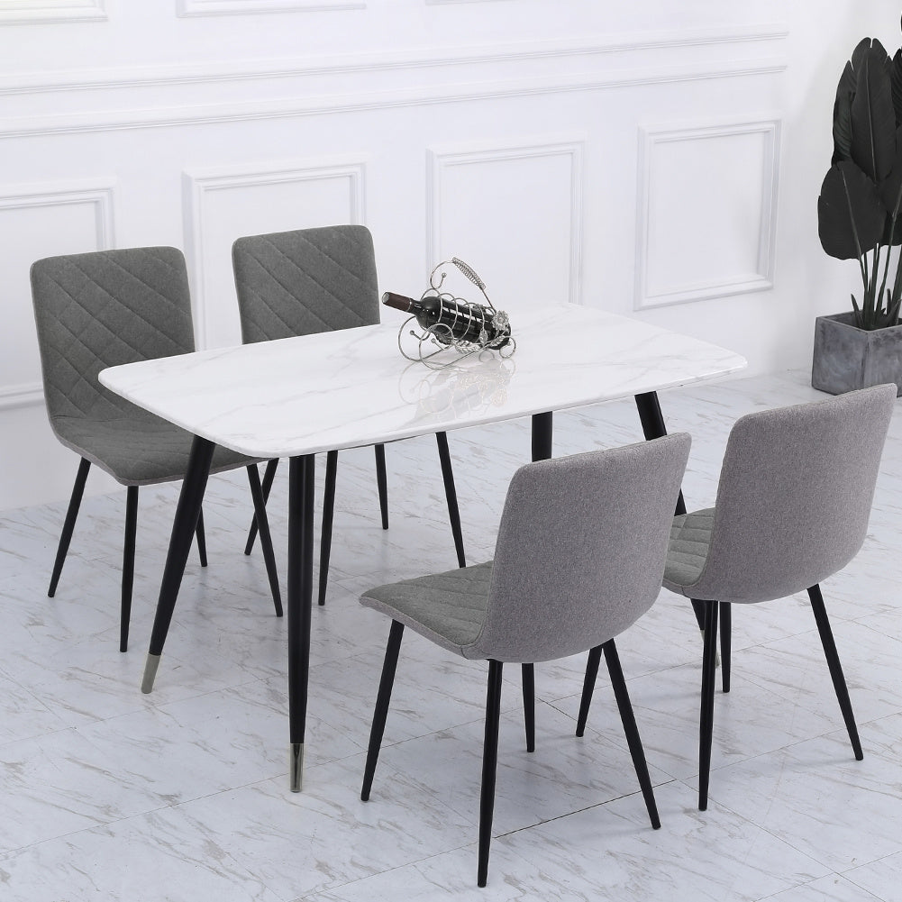 Set of 4 Modern Urban Style Armless Dining Chairs