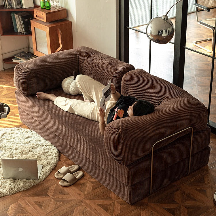 Teddy Corduroy Modular Detachable Sofa Bed