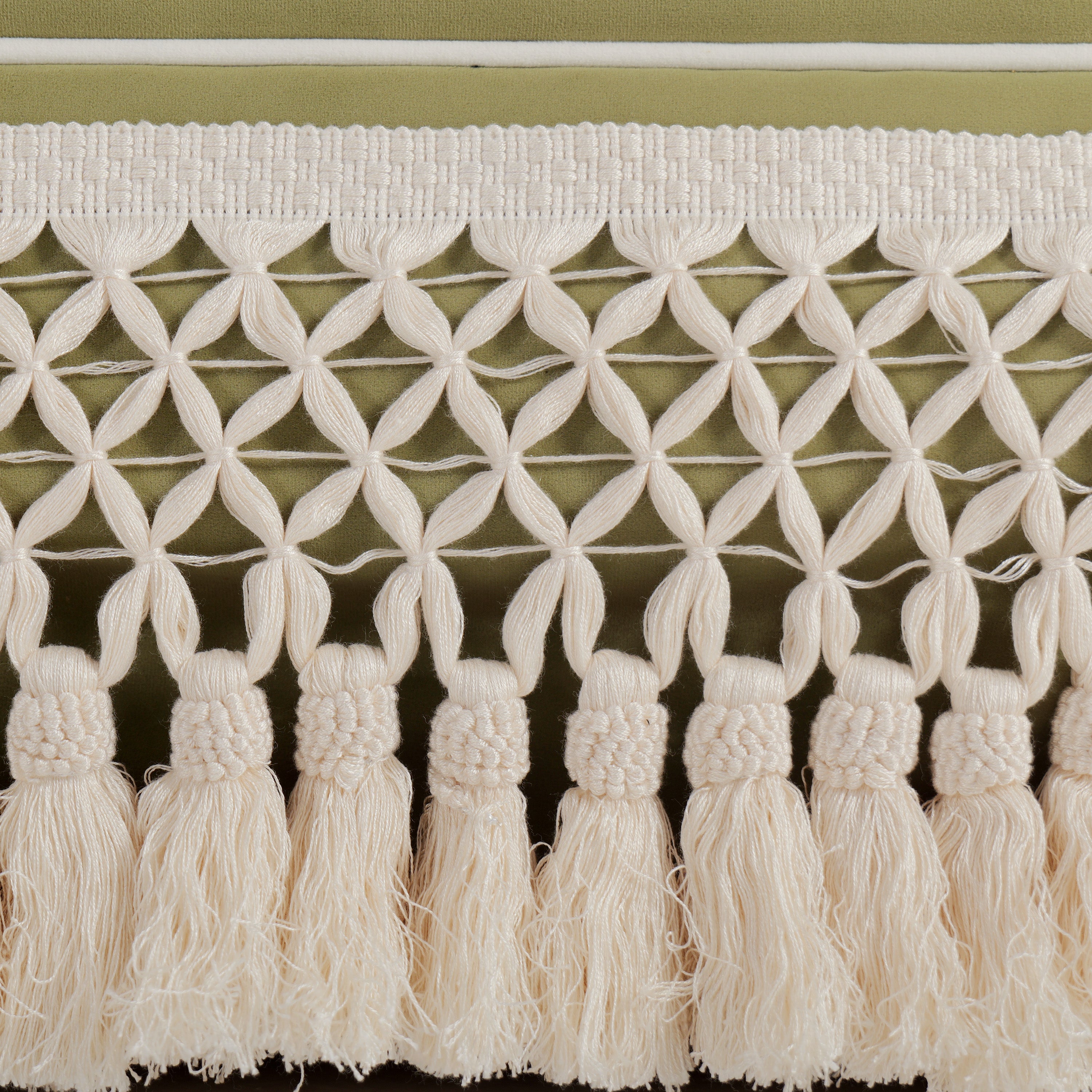 Cottonfy Country Fringe Skirt Sofa for Relaxed Home Living