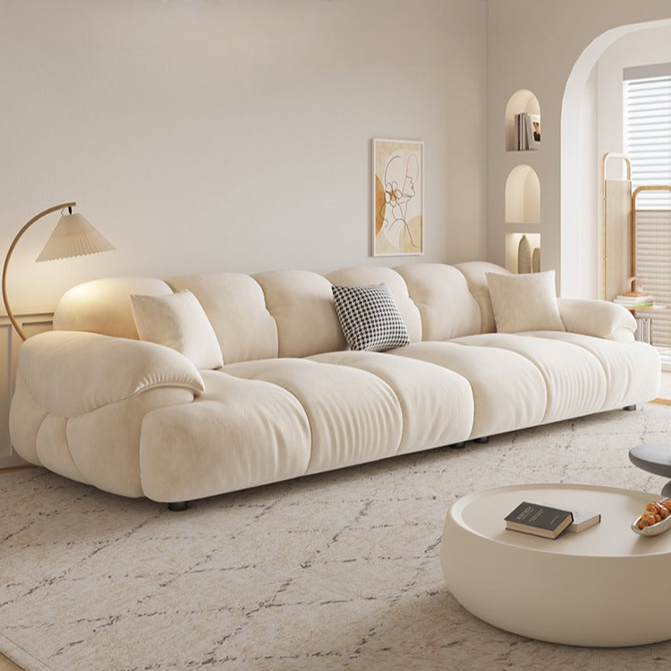 Flannel Creamy Retro Marshmallow Sofa