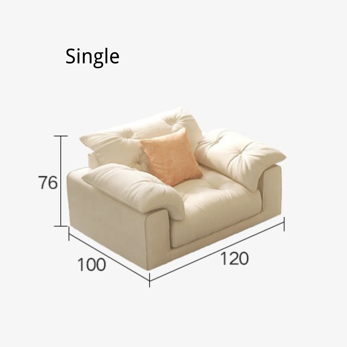 Cloud Luxury Chaise Combination Corner Sofa