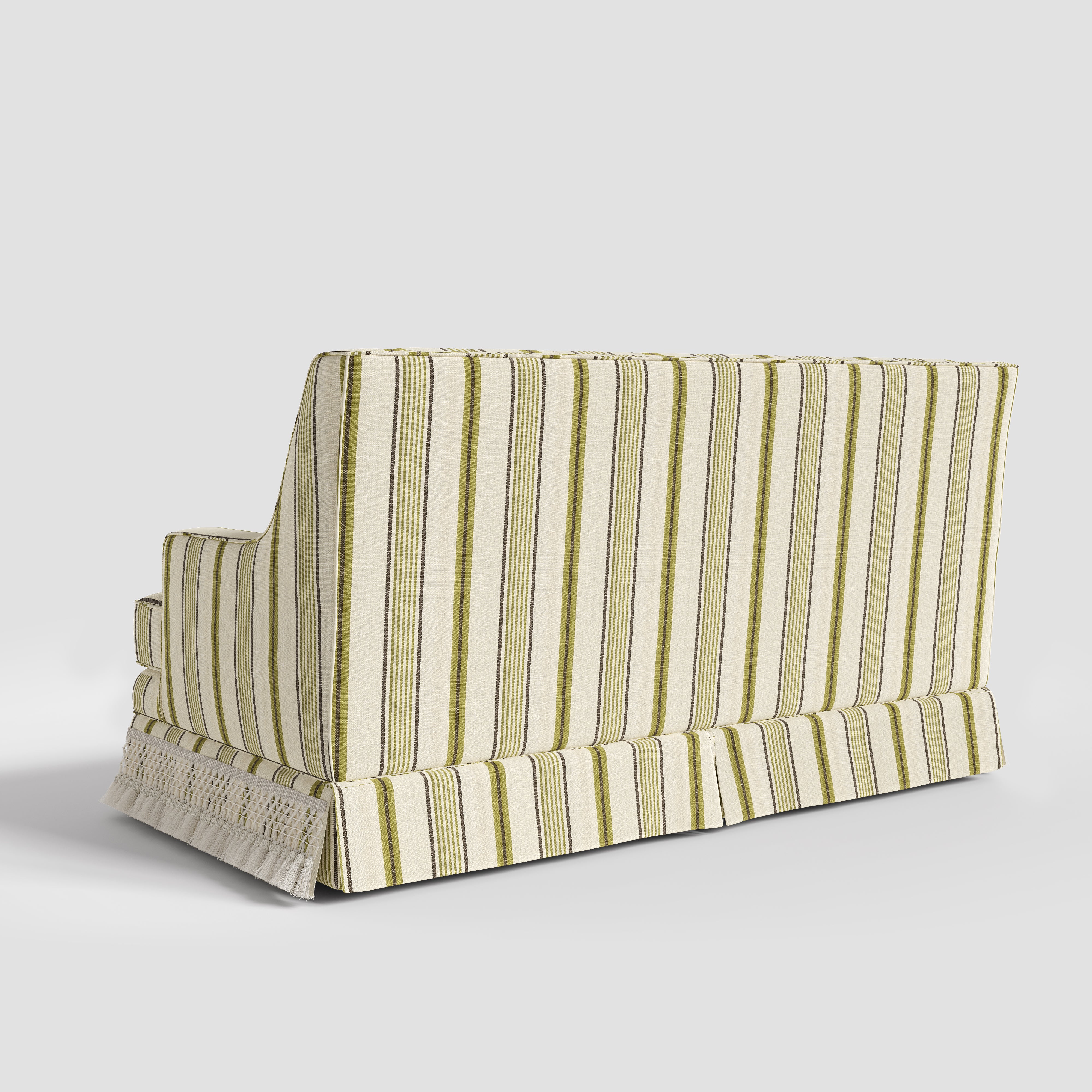 Cottonfy Country Fringe Skirt Sofa for Relaxed Home Living