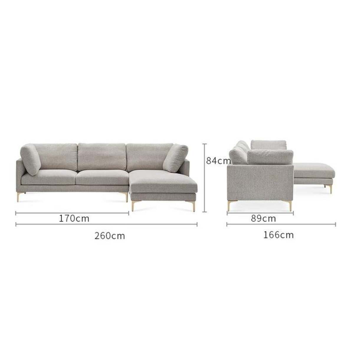 Italian Modern Simple Fabric Combination Sofa