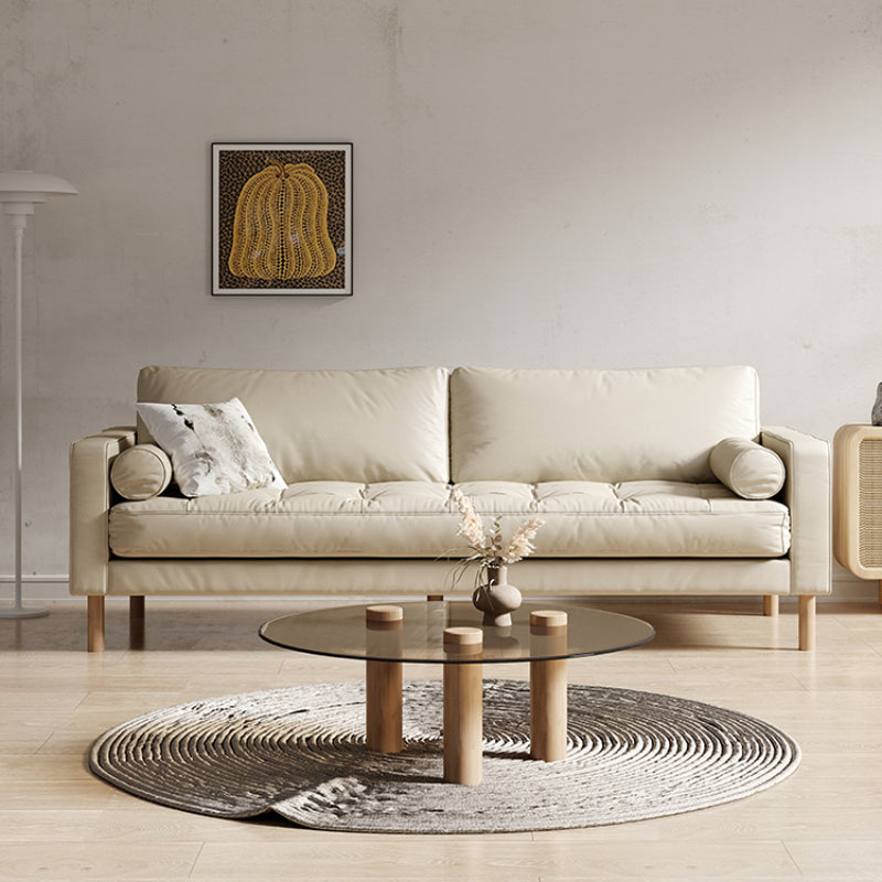 Simple Leathaire Leathe Light Luxury Sofa