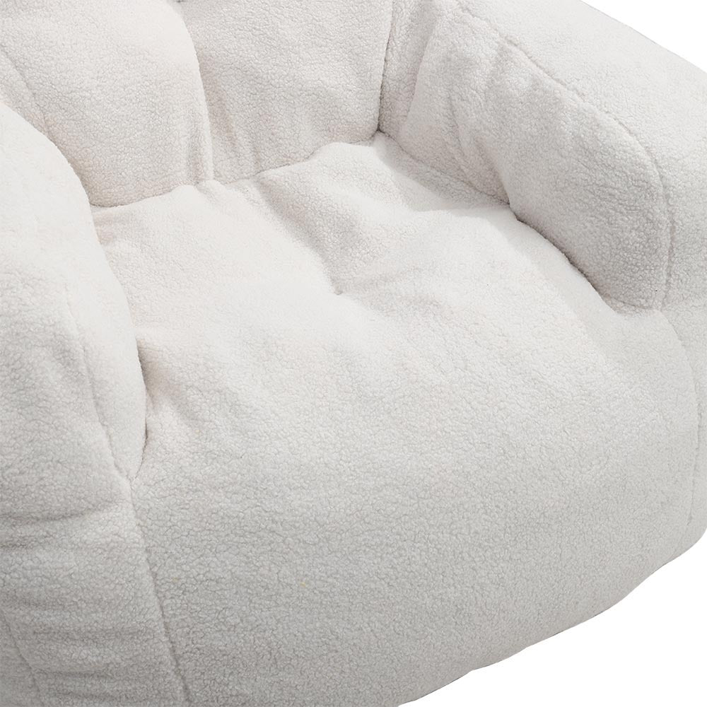 Teddy Soft Tufted Foam Bean Bag Chair