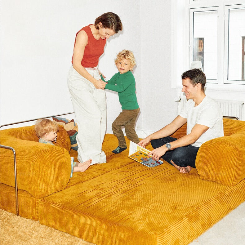 Teddy Corduroy Modular Detachable Sofa Bed