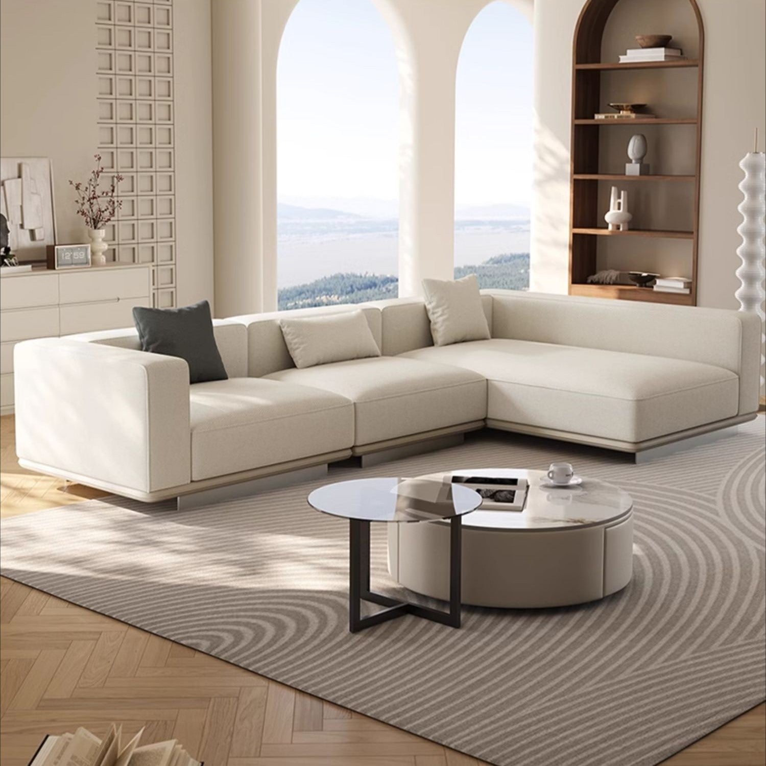 Italian Modern Simple Combination Corner Sofa