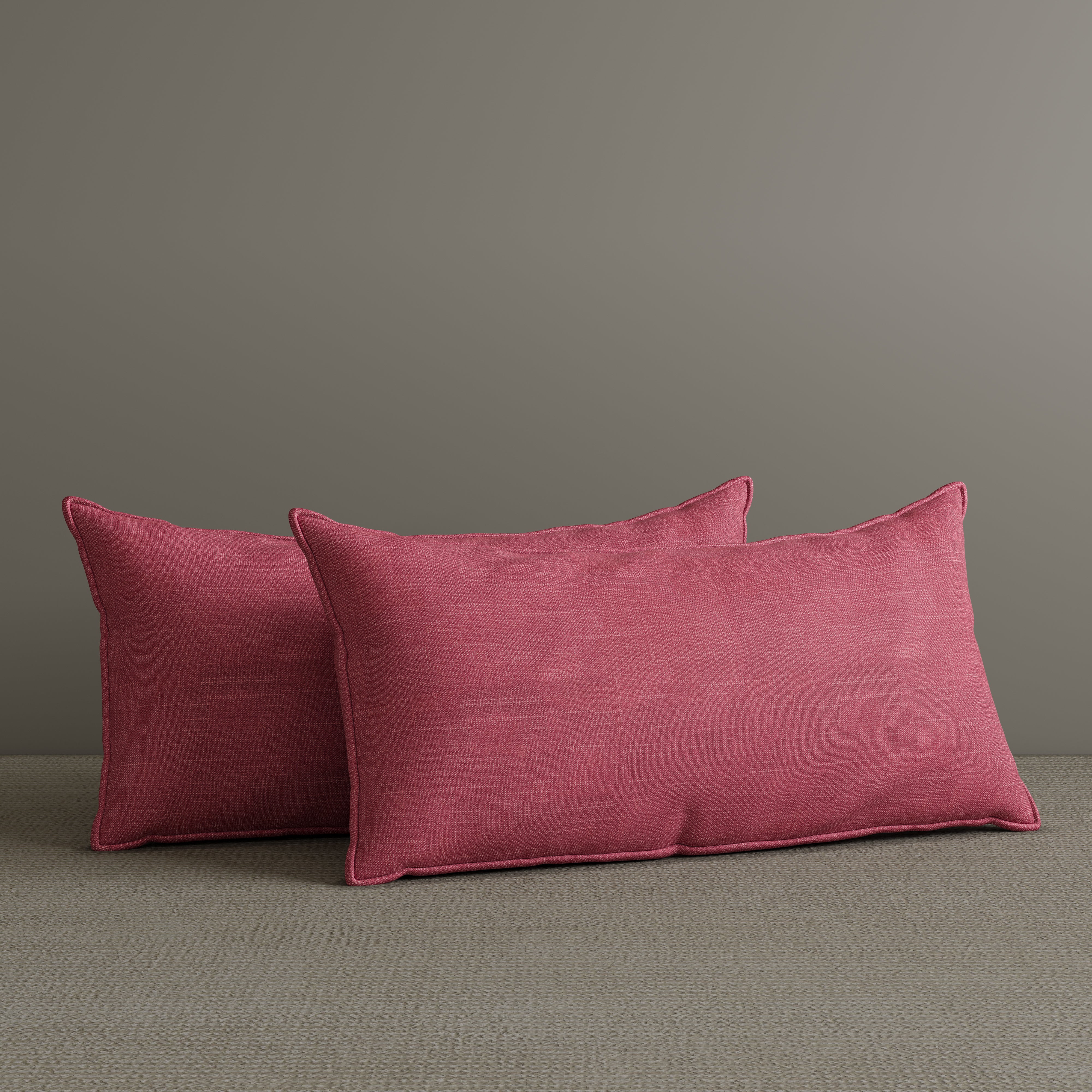 Exclusive Waist Cushion in Rose Cotton Linen, 56*27*12 CM