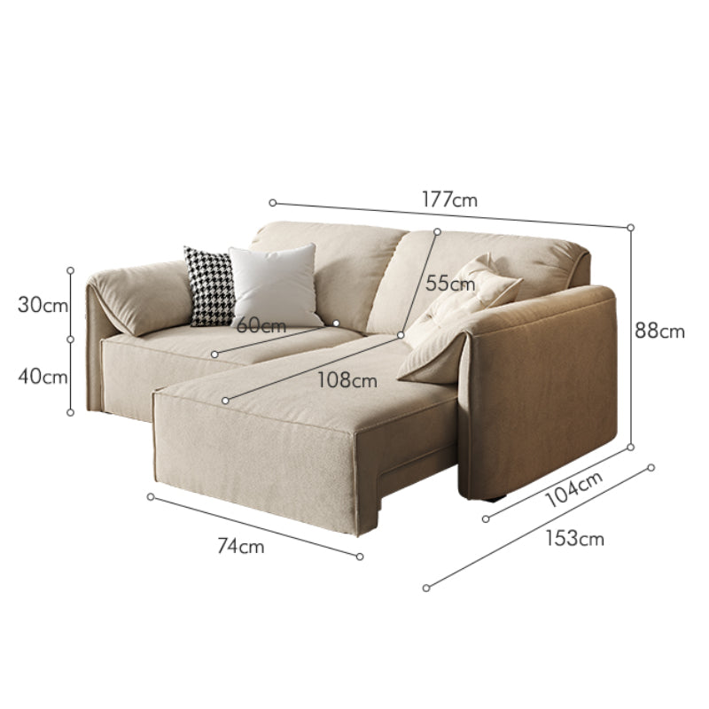 Convenient Remote Control Modular Chaise Sofa Bed