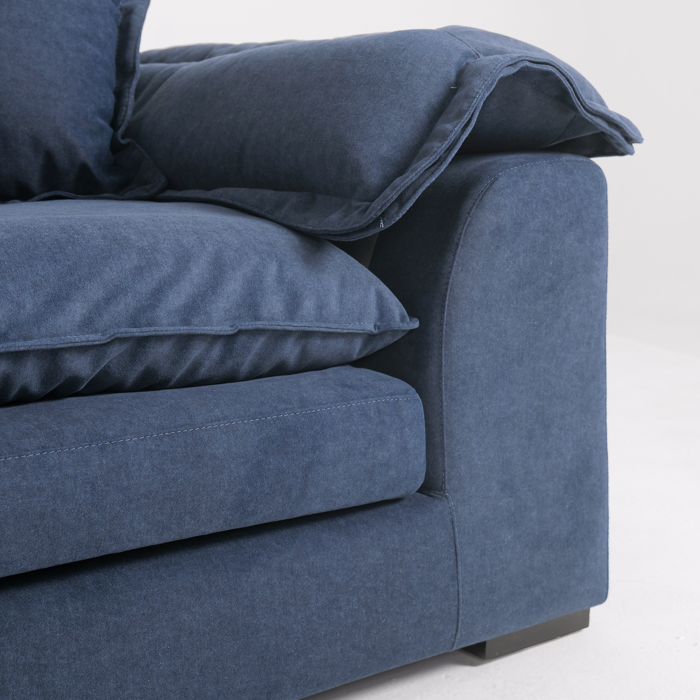 Anti-Cat Scratch Fabric Wide Seated Deep Detachable Corner Sofa