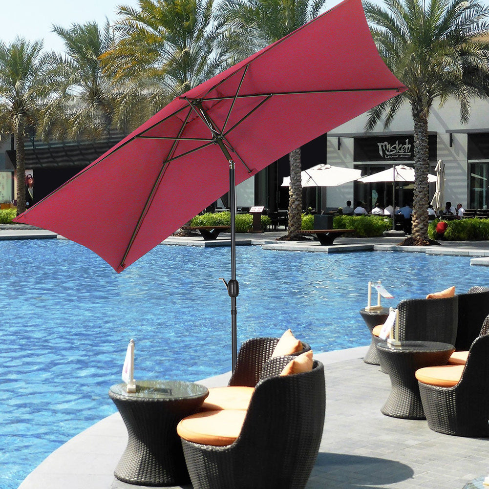 2M X 3M Garden Sunshade Parasol for Sun Lounger