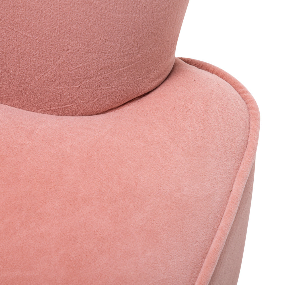 Comfy Velvet Upholstered Armchair