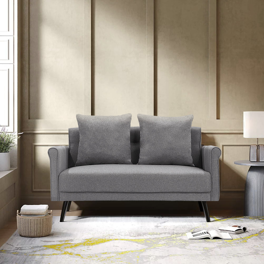 Contemporary Upholstered 2-Seater Sofa