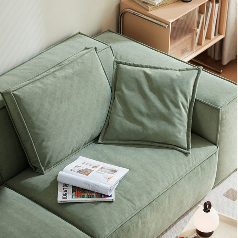 Tofu Block Creamy Style 3-Seater Sofa