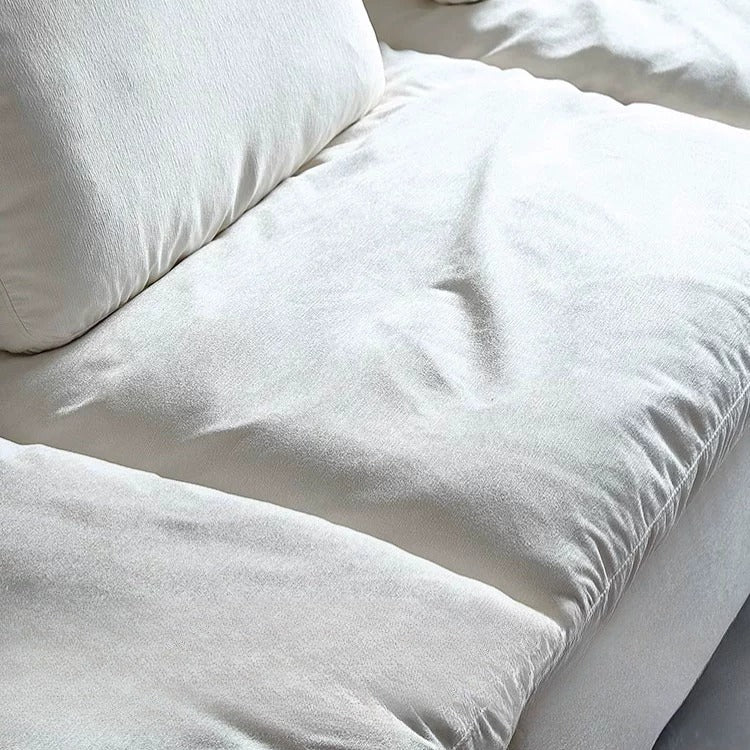 Waterproof 100% Cotton Linen Fabric Flat Sofa