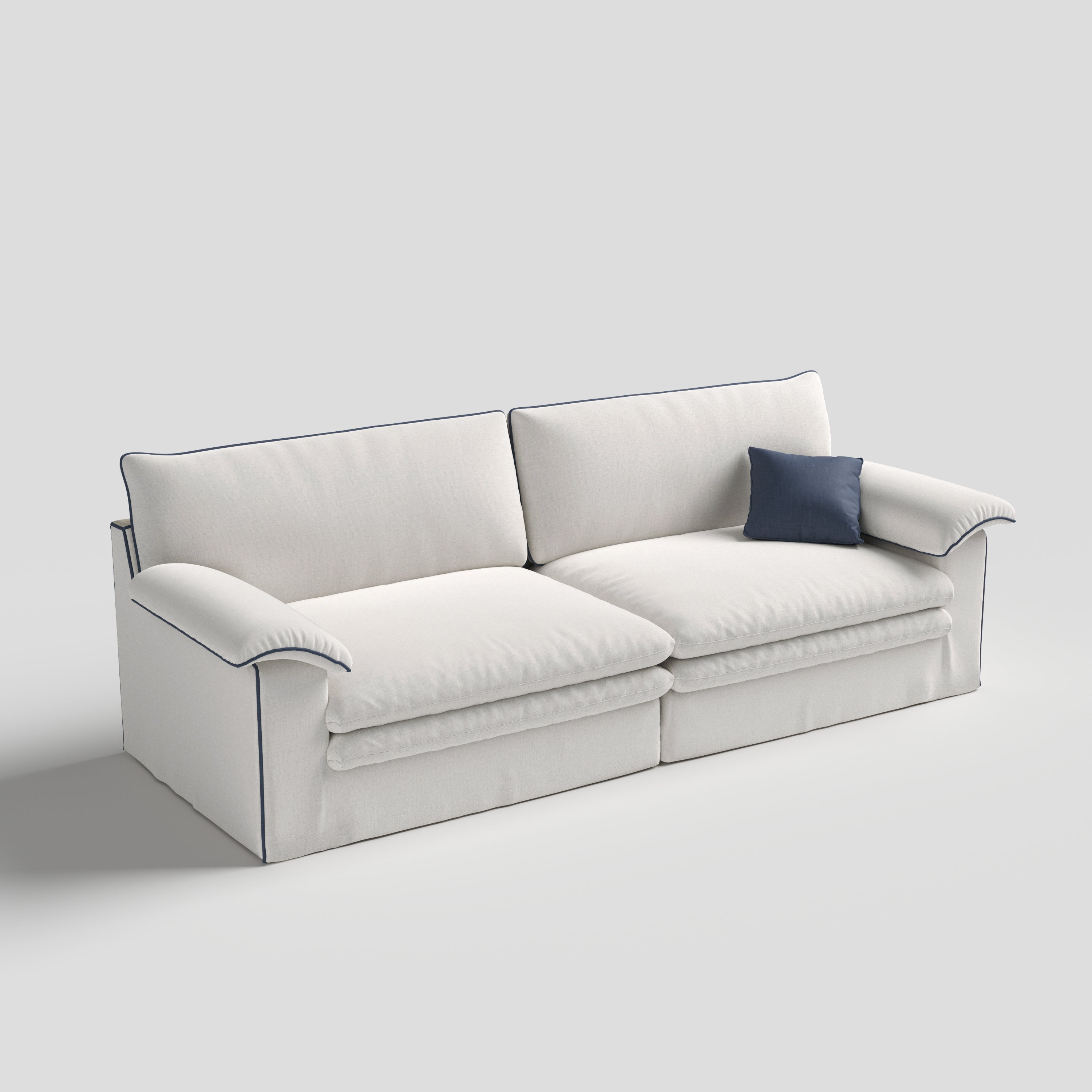 Stylish Cotton-Linen Sofa with Detachable Design