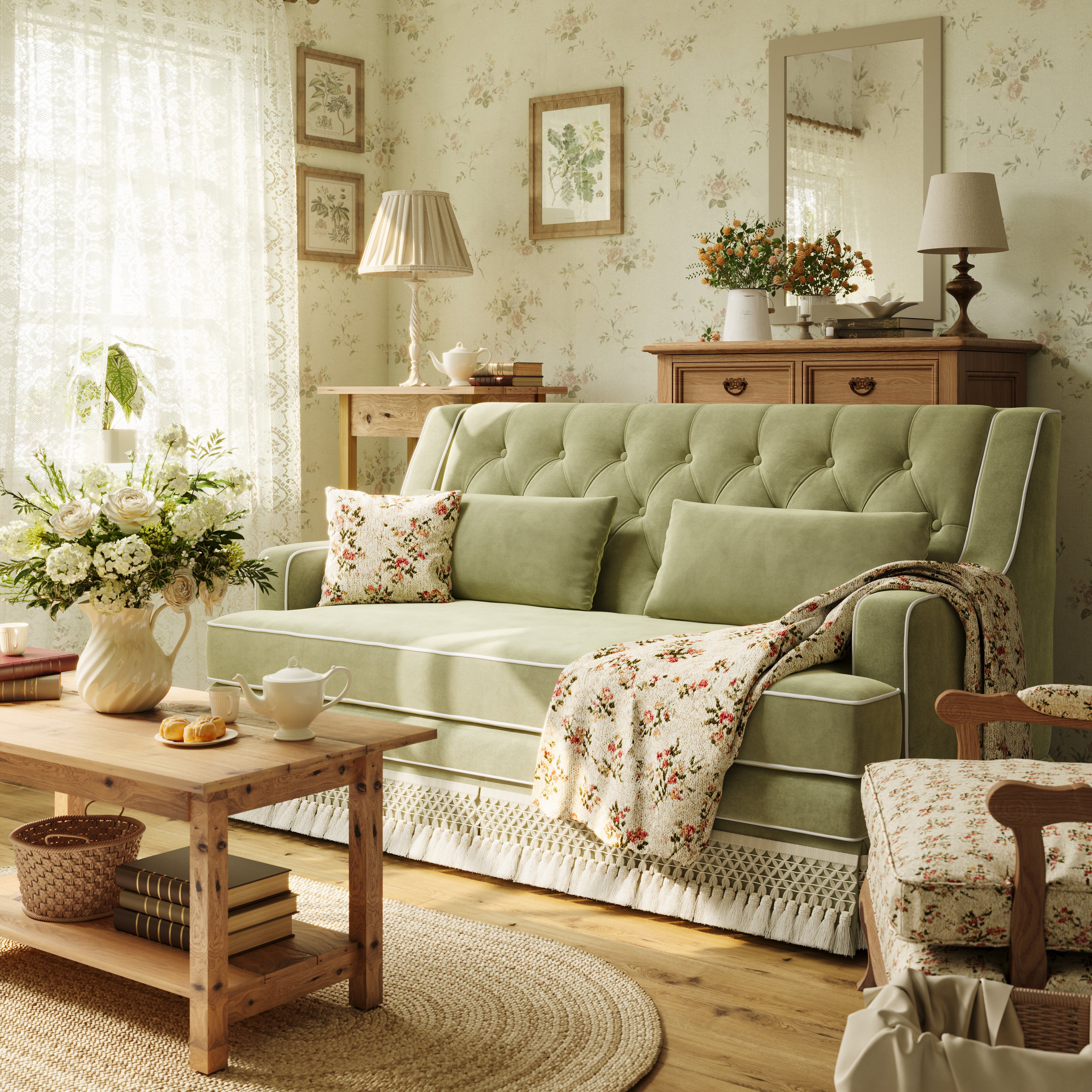 #Colour_Olive Green Velvet