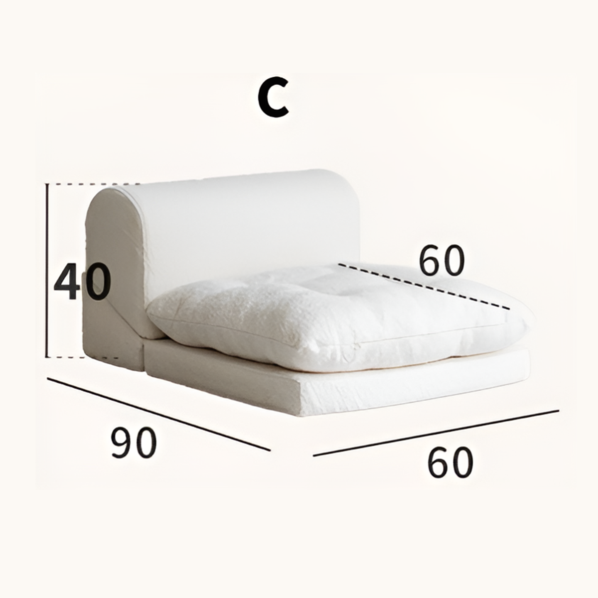 Foldable and Compact Tatami Sofa