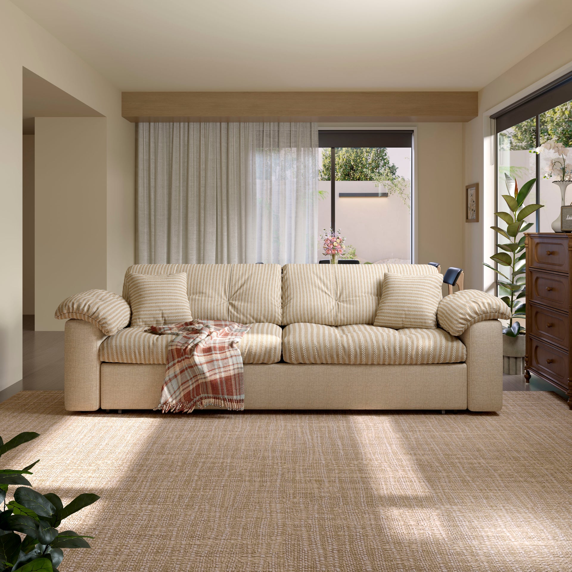 2 1 Convertible Sleeper Hidden Storage Space Saving Sofa Bed
