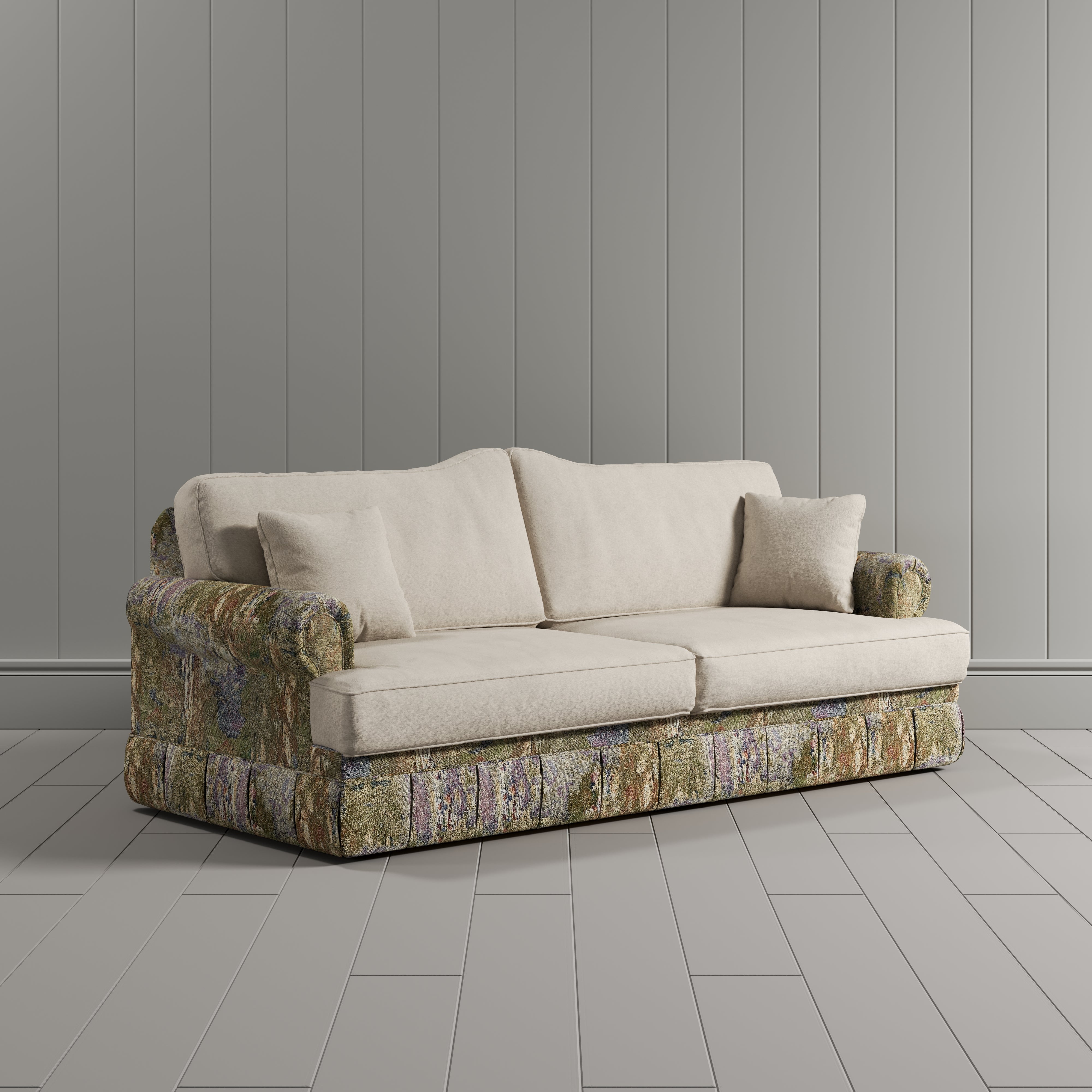 #Colour_Sand Printed Cotton Linen