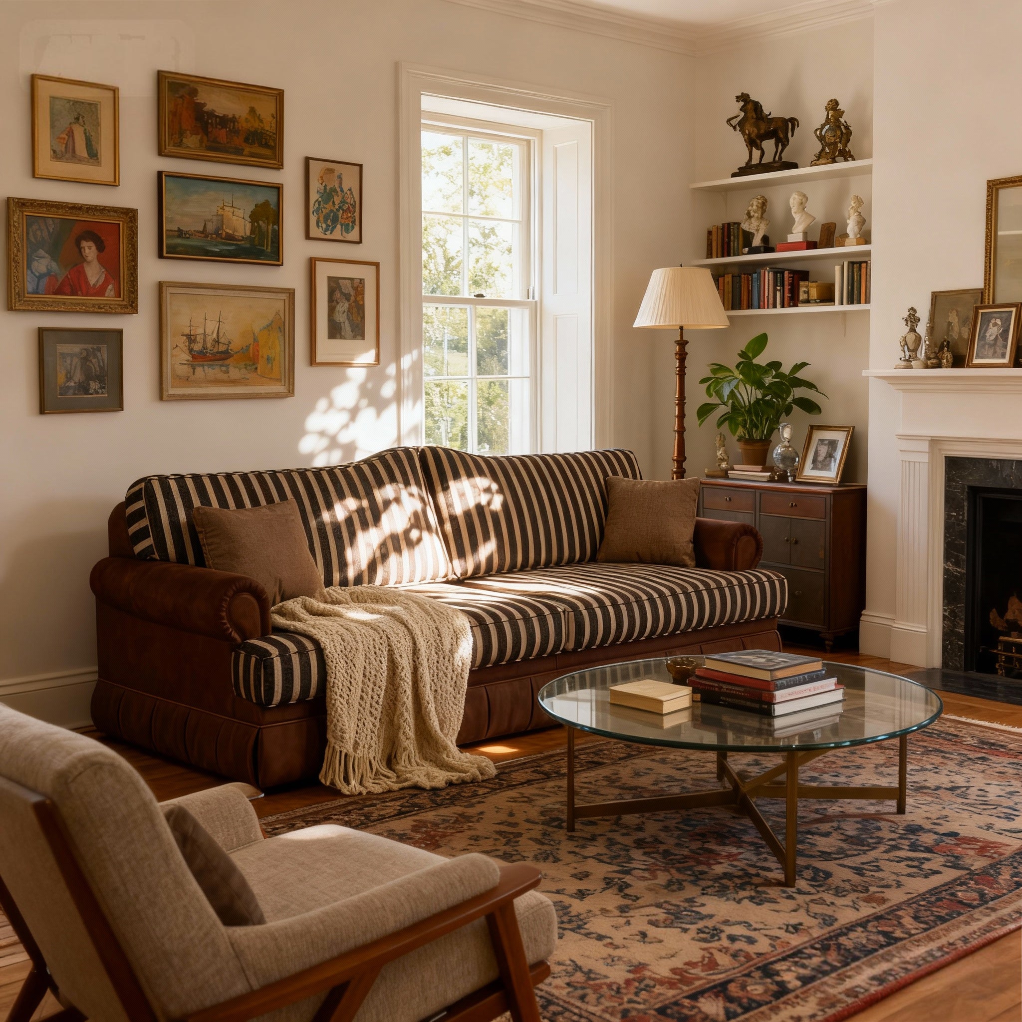 #Colour_Hazel Stripe Cotton Linen