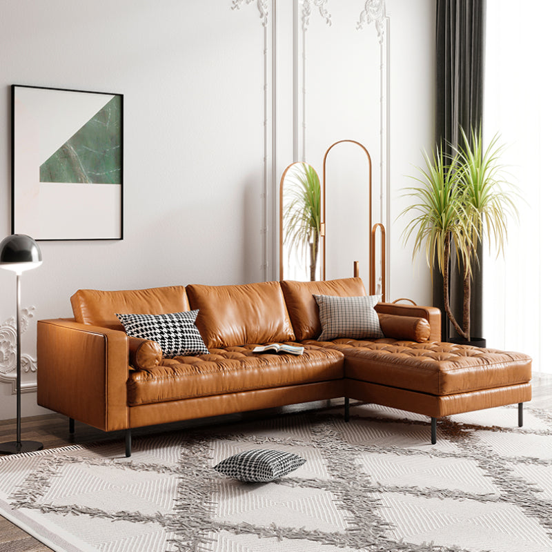 Simple Leathaire Leathe Light Luxury Sofa