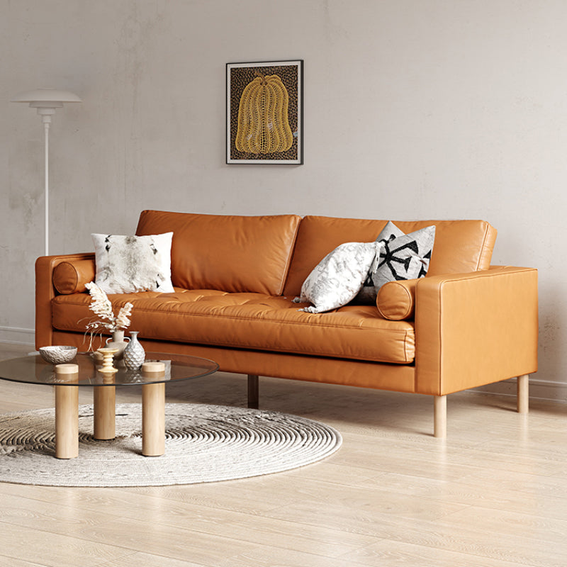 Simple Leathaire Leathe Light Luxury Sofa