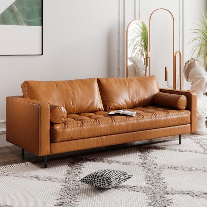 Simple Leathaire Leathe Light Luxury Sofa