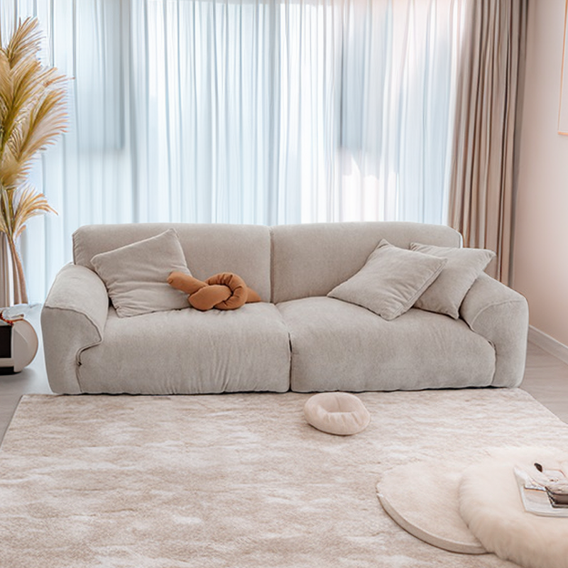 Italian Ethereal Light Luxury Padded Low-Seat Sofa