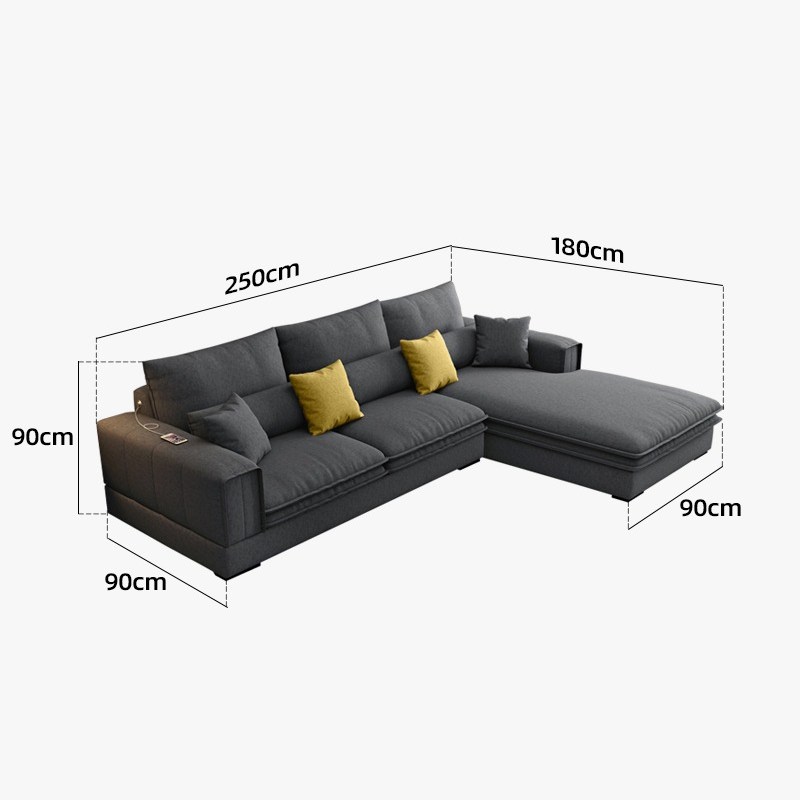 Nordic Minimalist Modern Simple Corner Sofa