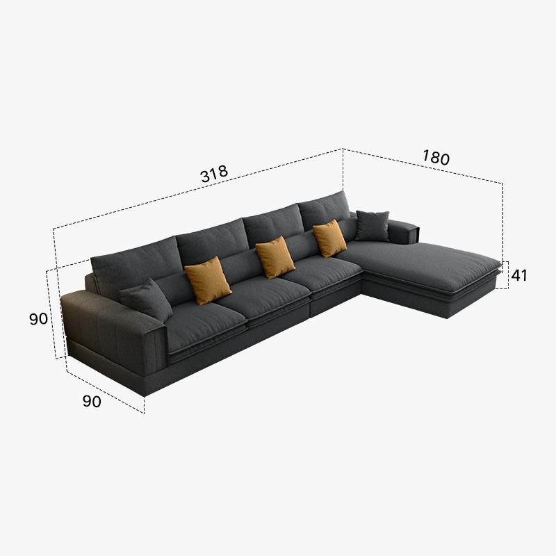 Nordic Minimalist Modern Simple Corner Sofa