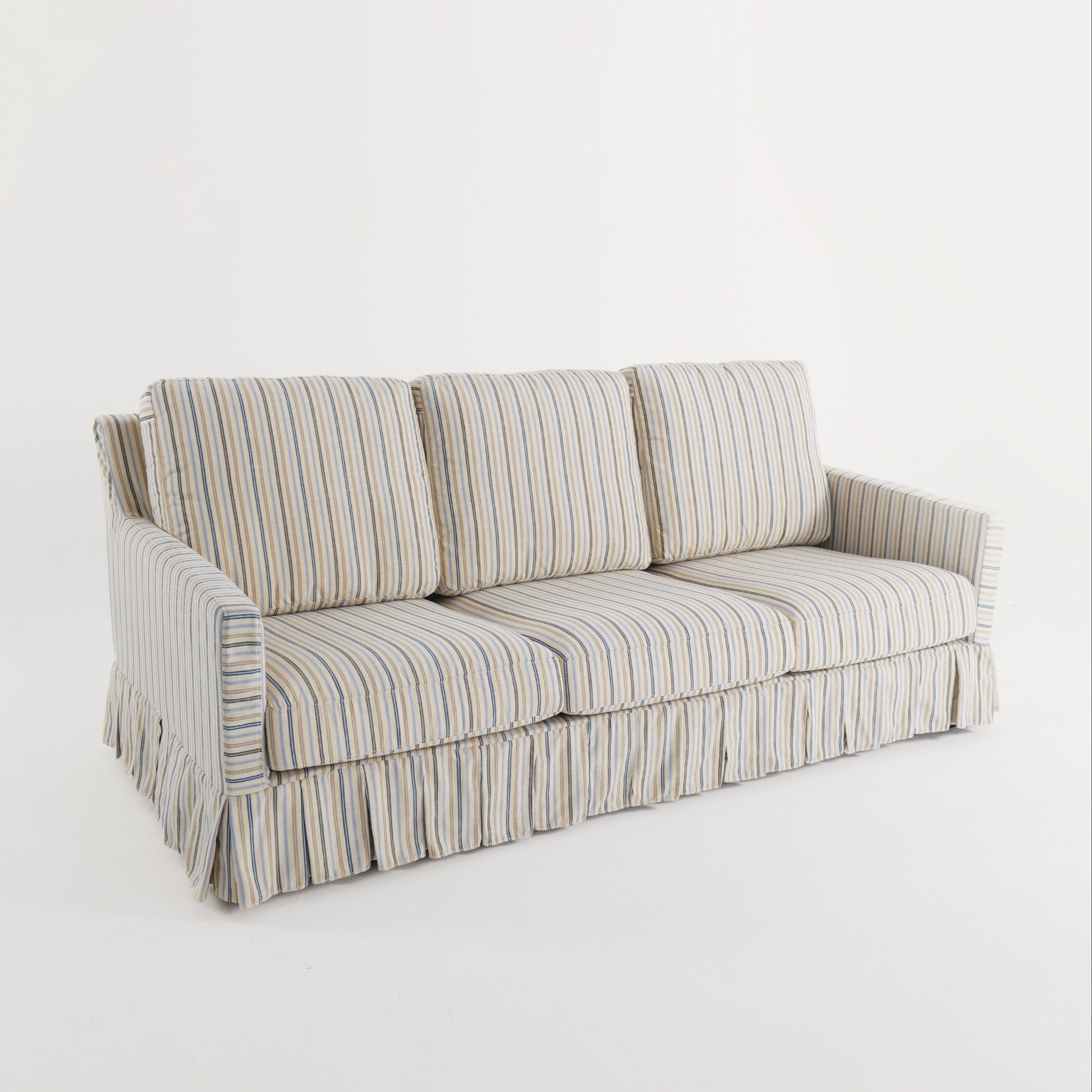 Minimalist Stylish Detachable Striped and Checkered Pattern Sofa