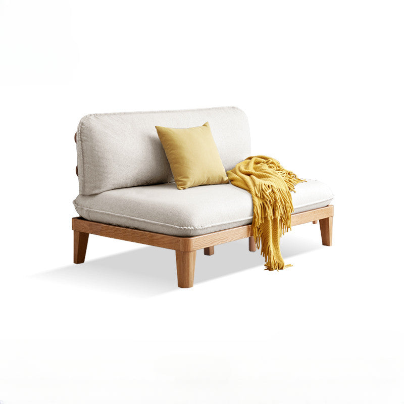 Modern Simple Oak Settee Sofa for Limited Space