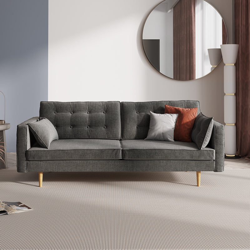 Contemporary Artful Tufted Wide-Seat Sofa