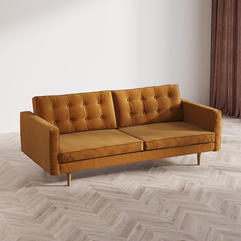 Contemporary Artful Tufted Wide-Seat Sofa