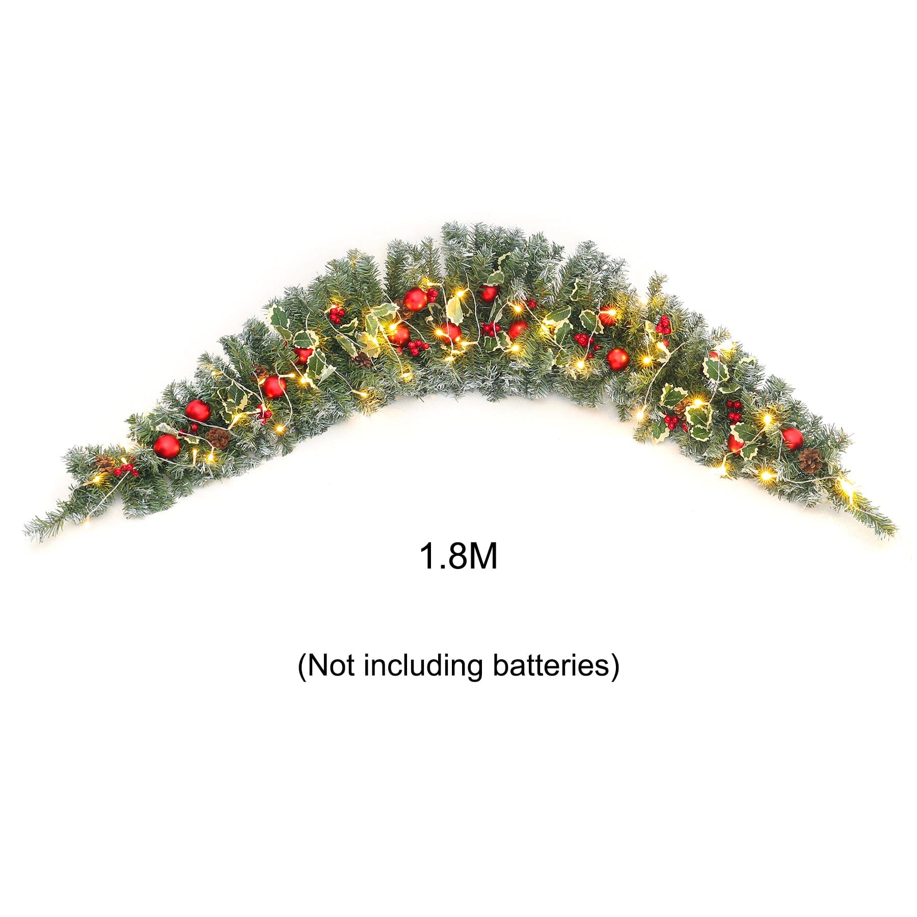 1.8m Christmas Rattan Horn Decoration Living and Home 