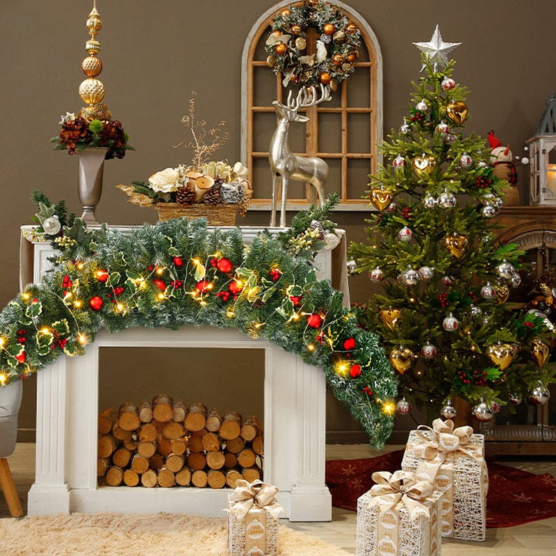 1.8m Christmas Rattan Horn Decoration Living and Home 