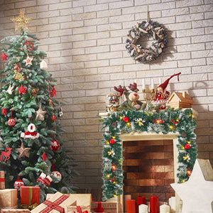 Artificial Pre-lit Frozen Christmas Holiday Decoration Garland (100% off)
