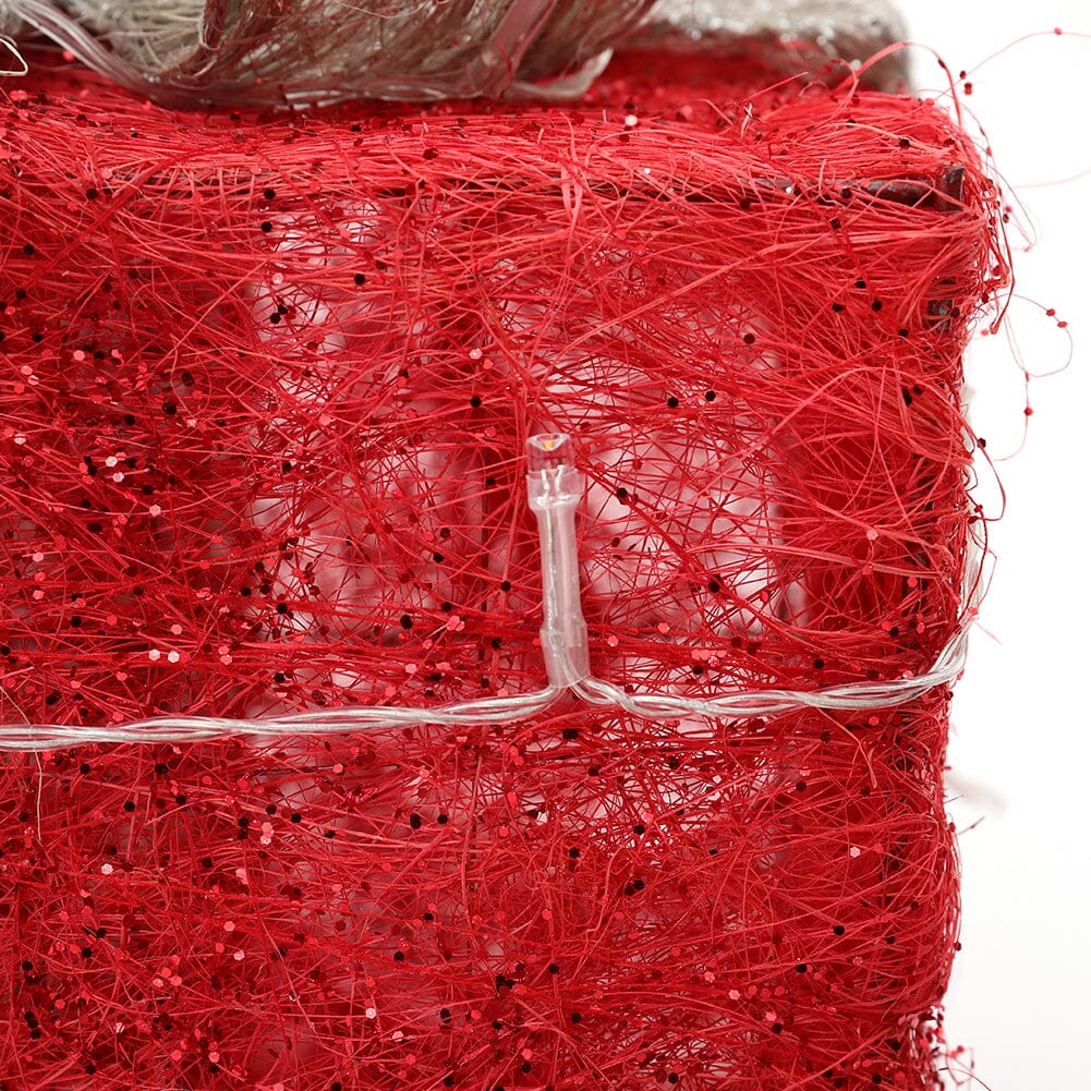 Pre-Lit White Christmas Gift Box Set with Warm Lights Christmas Living and Home 