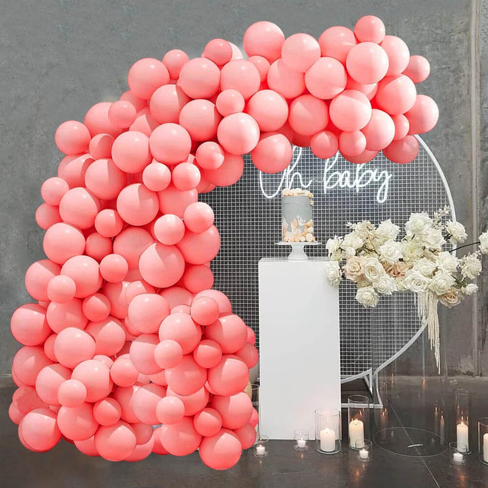 50pcs Wedding macaron monochrome Balloon Chain set-Red Living and Home 