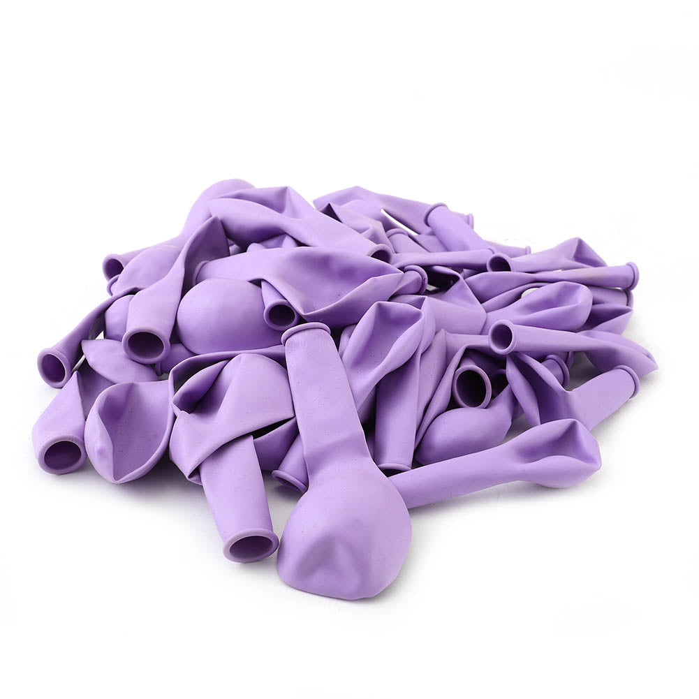 50pcs Wedding Macaron Monochrome Balloon Chain Set-Purple