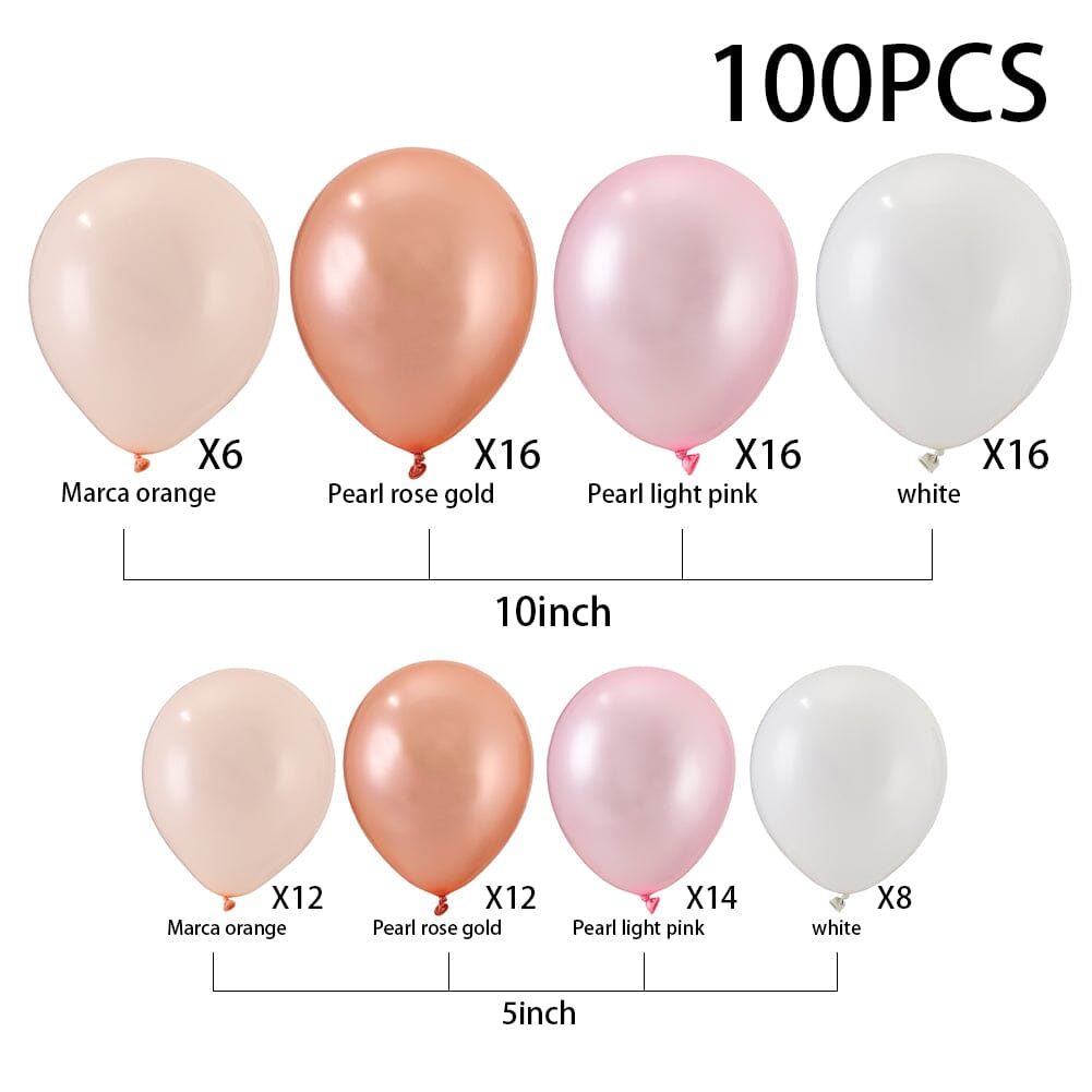 100pcs Wedding Birthday Background Wall Scene Decoration Balloon Combination Set 1 Living and Home 