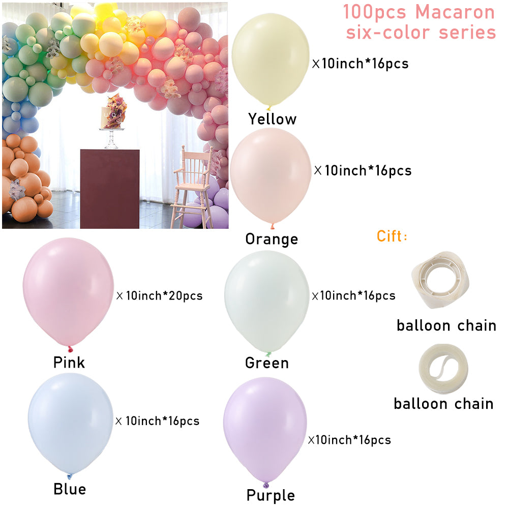 140pcs Balloon Set for Party Festival Backdrop Decoration