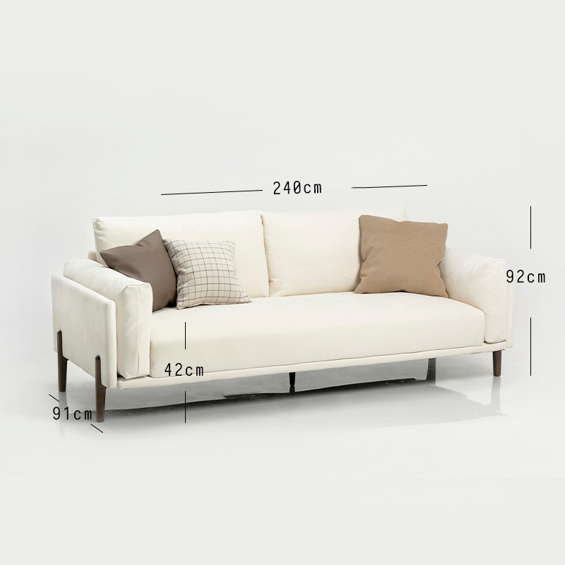 Modern Minimalist Soft Leathaire Sofa