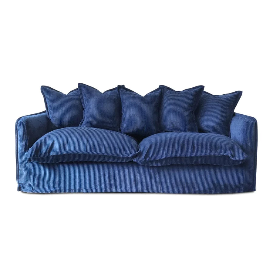 Corduroy Padded Upholstery Cloud Sofa for Small Apartment