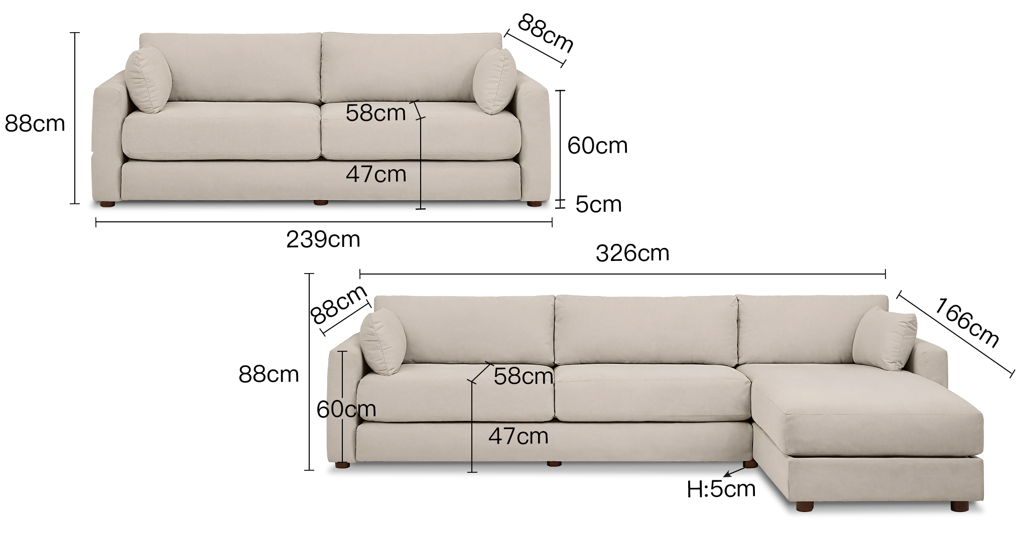 Cottonfy Haven Chenille Home Comfort Sleeper Sofa
